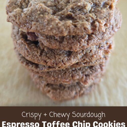 espresso toffee chip cookies pin