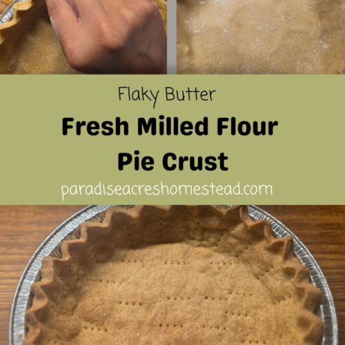 pin image for fresh milled pie crust