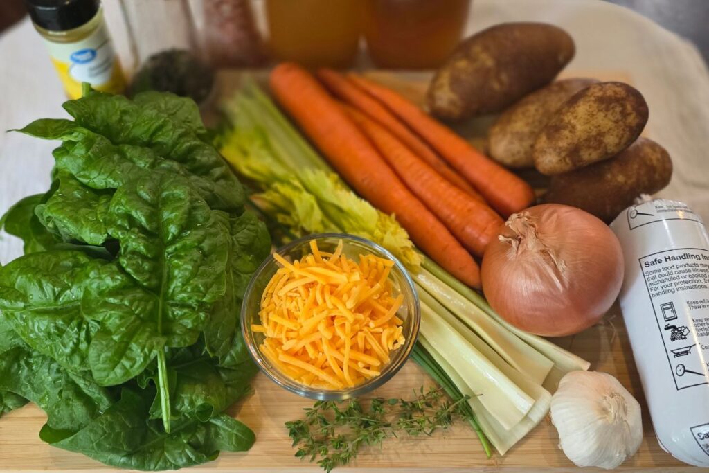 flu busting creamy beef vegetable soup ingredients