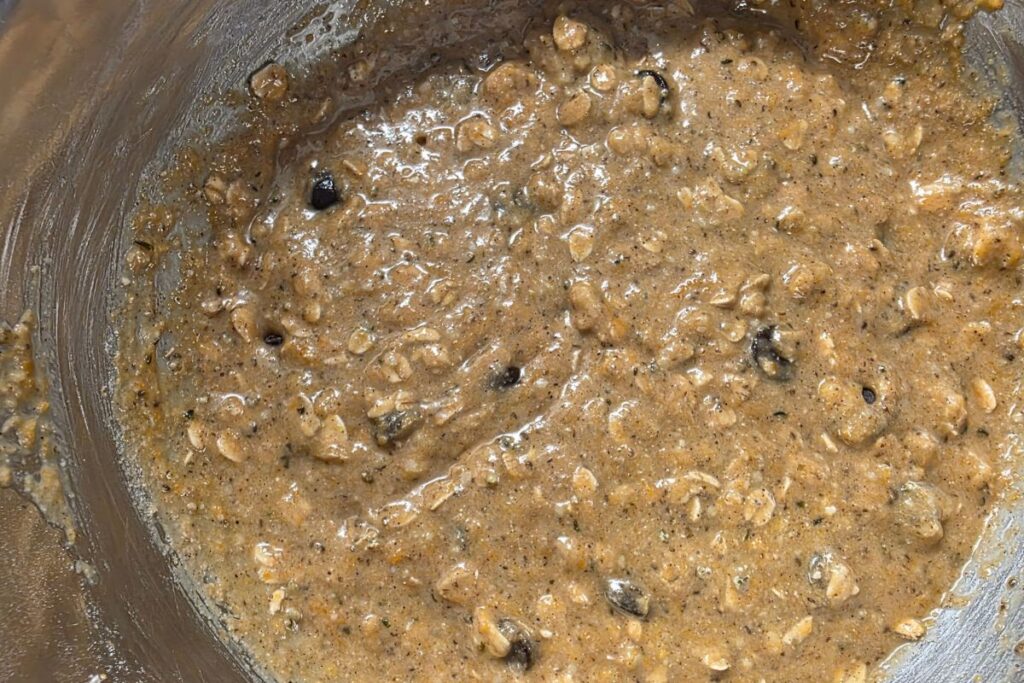 Pumpkin Protein Muffins batter