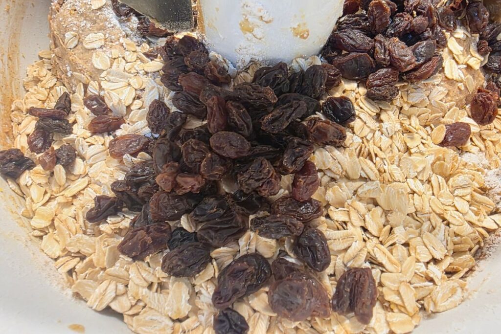 Oatmeal Raisin Cookies Dough