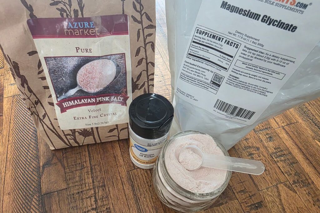 homemade electrolyte ingredients
